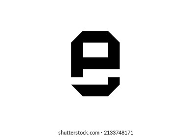 Ursprünglich CP PC modern monogramm und elegantes Logo Design, Professional Letters Vector Icon Logo auf dem Hintergrund.