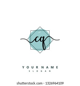 Initial CQ handwriting logo