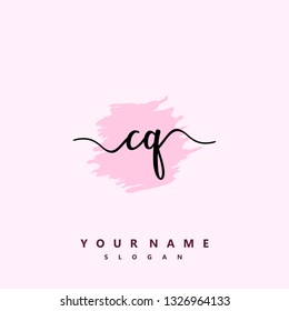 Initial CQ handwriting logo