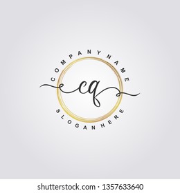Initial CQ handwriting logo