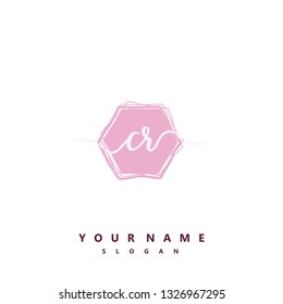 Initial CR handwriting logo