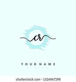 Initial CR handwriting logo