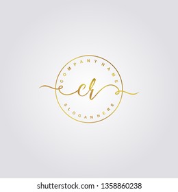 Initial CR handwriting logo