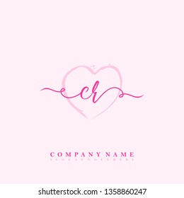 Initial CR handwriting logo