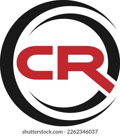 Initial CR-Buchstaben Logo Design Vektorvorlage. Design-Vektorgrafik für kreative CR-Buchstaben-Logo.					
