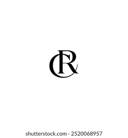 initial CR monogram logo wedding concept design ideas Luxury Elegant