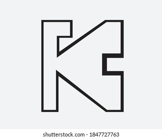 initial creative k logo letters and logo designs