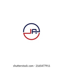 Initial Creative letter JA Logo Design Brand Consulting Vector Template