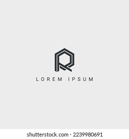 Initial Creative Letters PR, RP Logo Monogram Icon Vector.