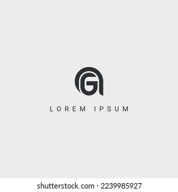 Initial Creative Letters QG, GQ Logo Monogram Icon Vector.