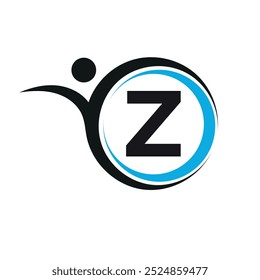 Initial Creative Logo combine with letter Z vector template