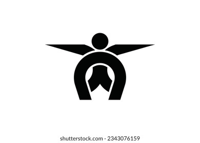 Initial Creative logo design template creative and professional infinity logo on black background

