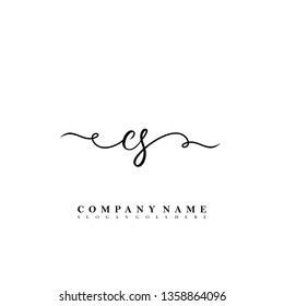 Initial CS handwriting logo