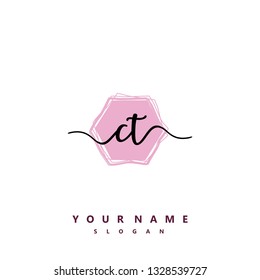 Initial CT handwriting logo