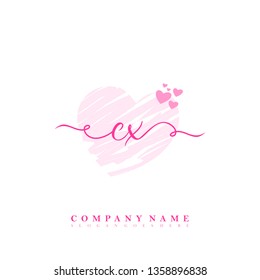 Initial CX handwriting logo