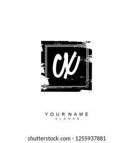 Initial CX handwriting logo vector