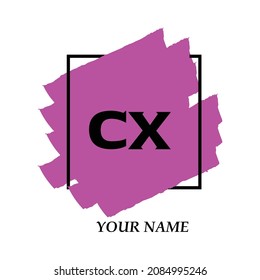 Initial CX logo template vector illustration