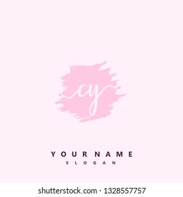 Initial CY handwriting logo
