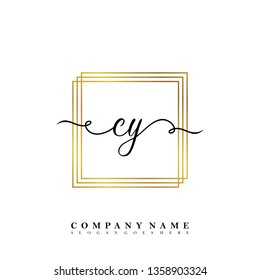 Initial CY handwriting logo