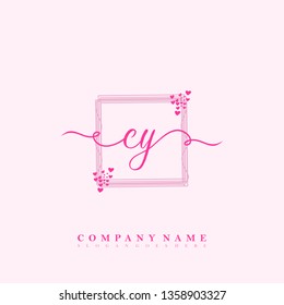 Initial CY handwriting logo