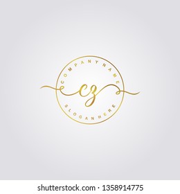Initial CZ handwriting logo