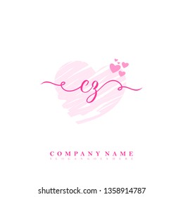 Initial CZ handwriting logo
