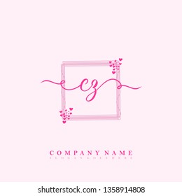 Initial CZ handwriting logo