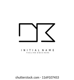 Initial D B minimalist modern logo identity vector