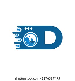 Initial D Fast Laundry Logo Design
