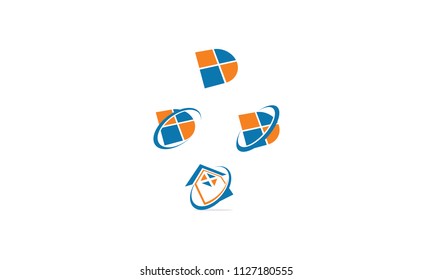 initial D interior vector icon logo icon