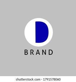 initial D letter for business company logo icon