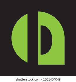 Initial D Letter Logo. Beautiful Minimalist Logotype design for branding
