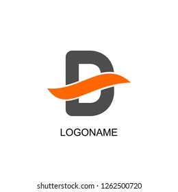 Initial D Letter Logo Design