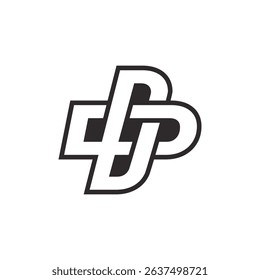 Initial D letter logo design. Letter D logo.