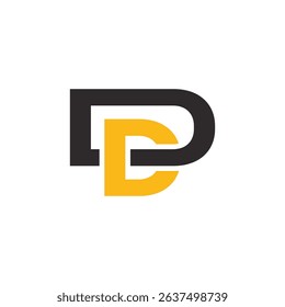 Initial D letter logo design. Letter D logo.