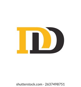 Initial D letter logo design. Letter D logo.