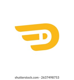 Initial D letter logo design. Letter D logo.