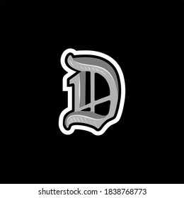 Initial D Mascot Logo Vector Eps 10