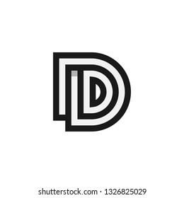 Initial D Monogram Logo Design Stock Vector (Royalty Free) 1326825029 ...