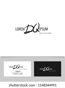 Initial D Q brush logo identity vector template