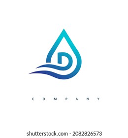 Initial D Water Logo Design