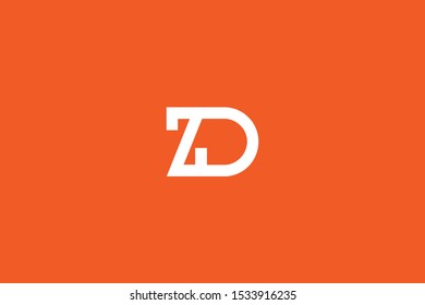 Initial D Z Letter Logo Design Vector Template. Monogram and Creative Alphabet DZ ZD Letters icon Illustration.