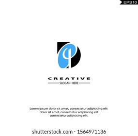 Initial DA, AD modern Logo icon design. Vector graphic design template element. Graphic Symbol for Corporate Business Identity.