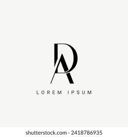 Initial DA and AD modern monogram and elegant logo design, Professional Letters Vector Icon Logo on background