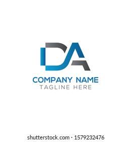 Initial DA Letter Logo With Creative Modern Business Typography Vector Template. Creative Letter DA Logo Vector.