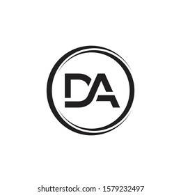 Initial DA Letter Logo With Creative Modern Business Typography Vector Template. Creative Letter DA Logo Vector.