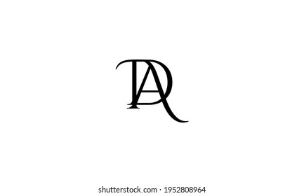 Initial DA Letter Logo With Creative Modern Business Typography Vector Template.