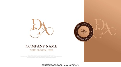 Initial DA Logo Design Vector