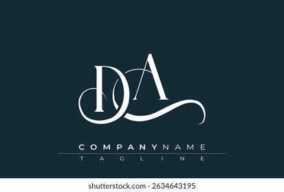 Vetor de design inicial do logotipo da. Elegante Monograma Logo Design com elementos decorativos e tipografia