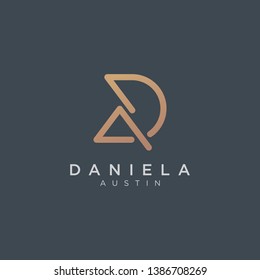 Initial DA Logo - Vector logo template